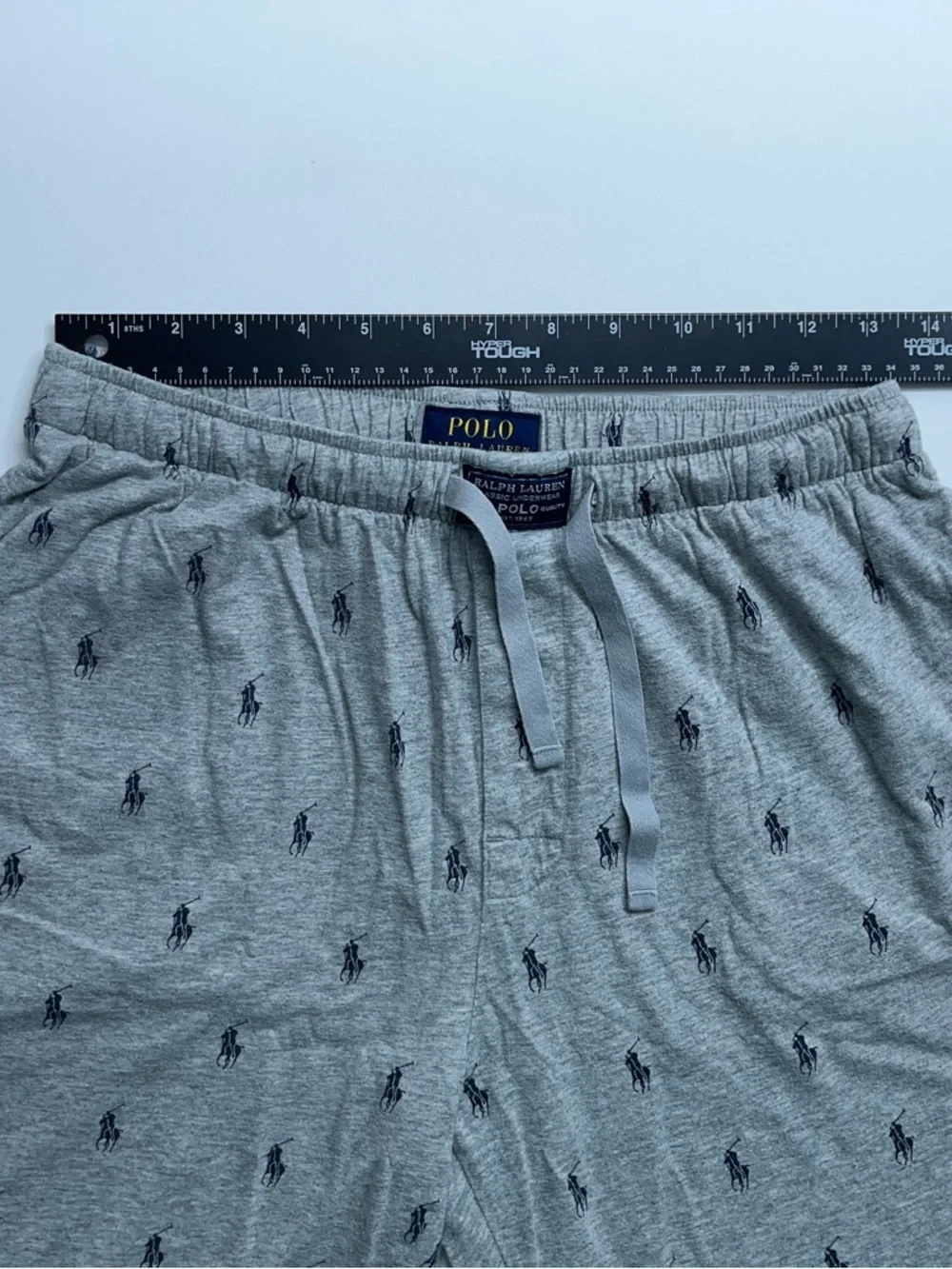Polo Ralph Lauren Sleepwear Pants Mens Size Medium Gray All-over Print Underwear